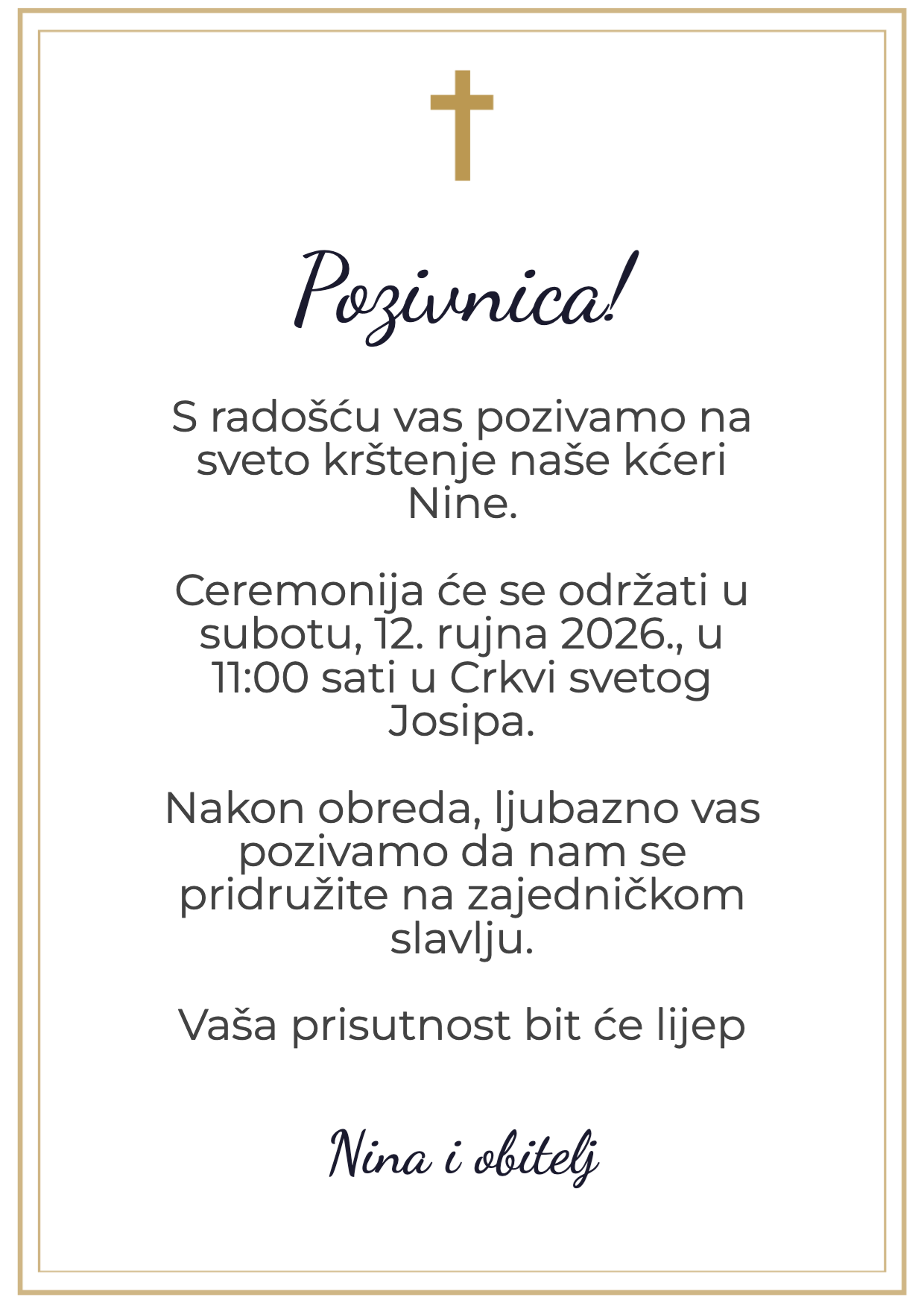 Zlatni okvir — hrbtna stran