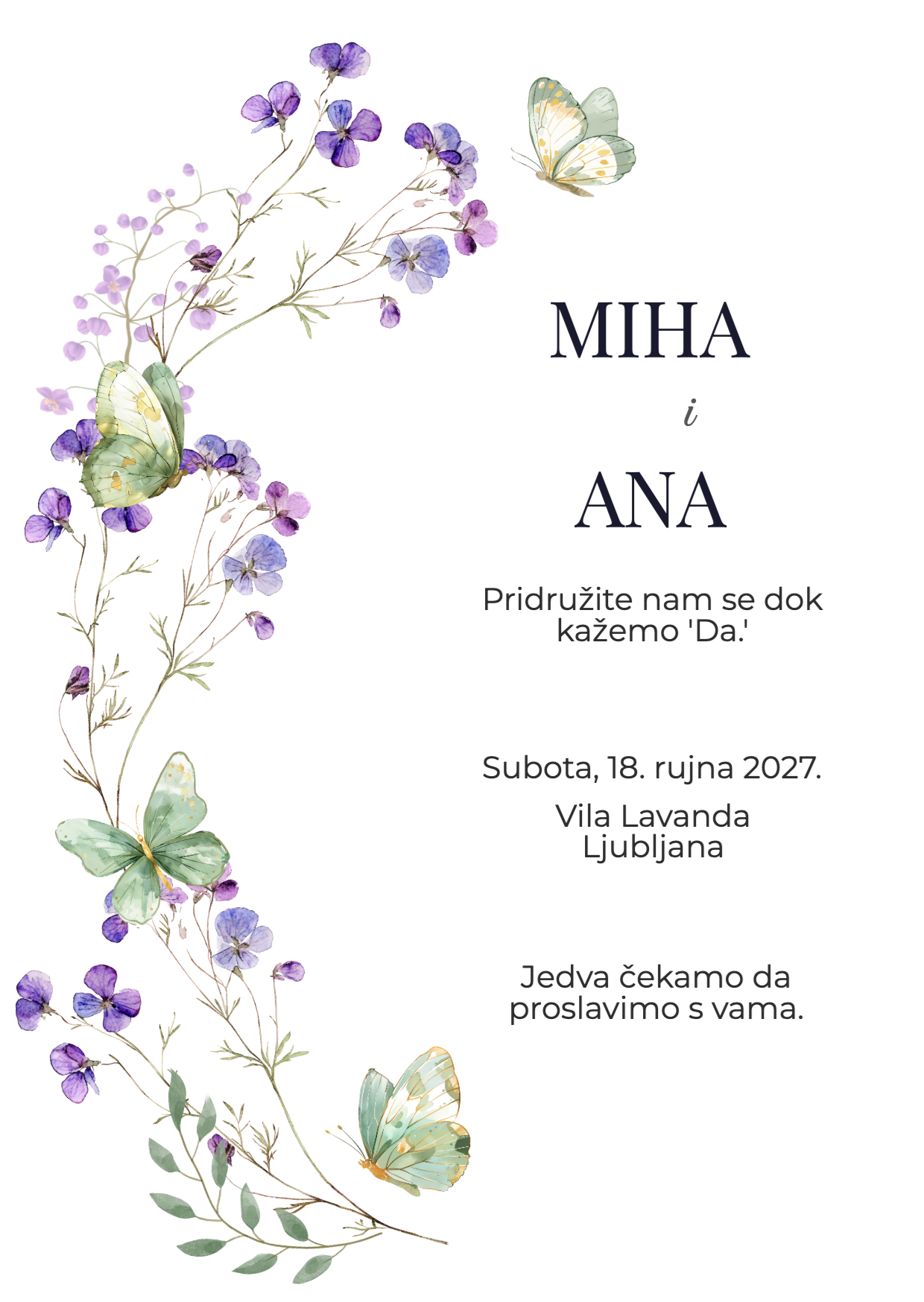 Ljubičice s leptirima